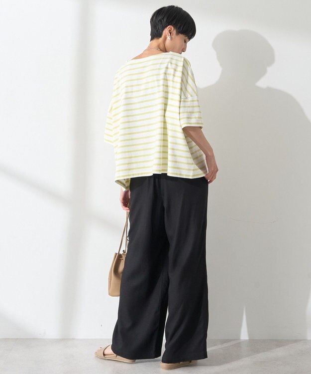 AMERICAN HOLIC バスクボーダー半袖プルオーバー Yellow