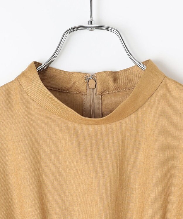 #Newans 〈花乃まりあさんコラボ〉ワイドプリーツワンピース ブラウン