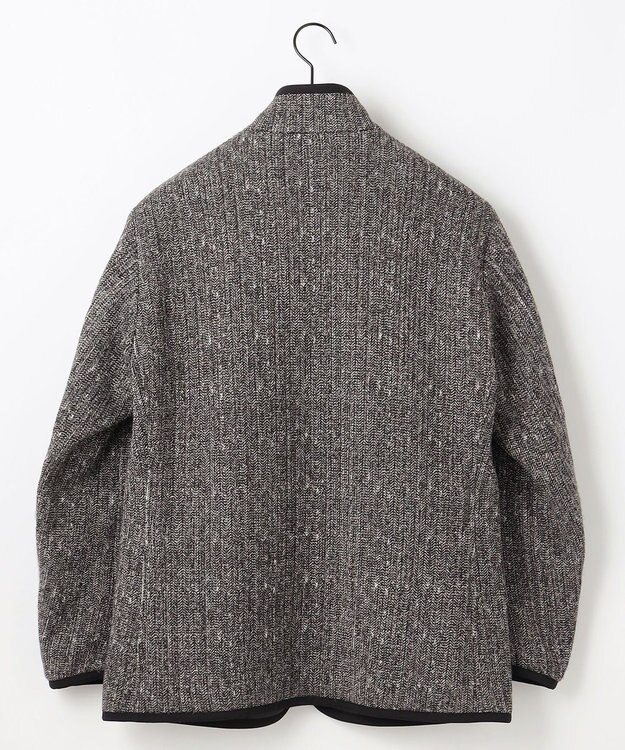 JOSEPH ABBOUD 【リバーシブル】ツィーディーフリースリバーシブル ブルゾン ブラック系