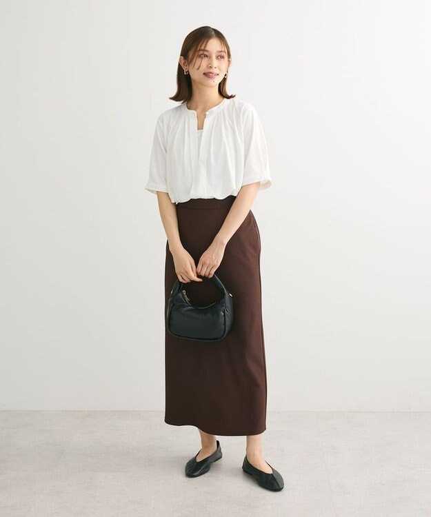 Green Parks ２ｗａｙ　５分袖ブラウソー Off White