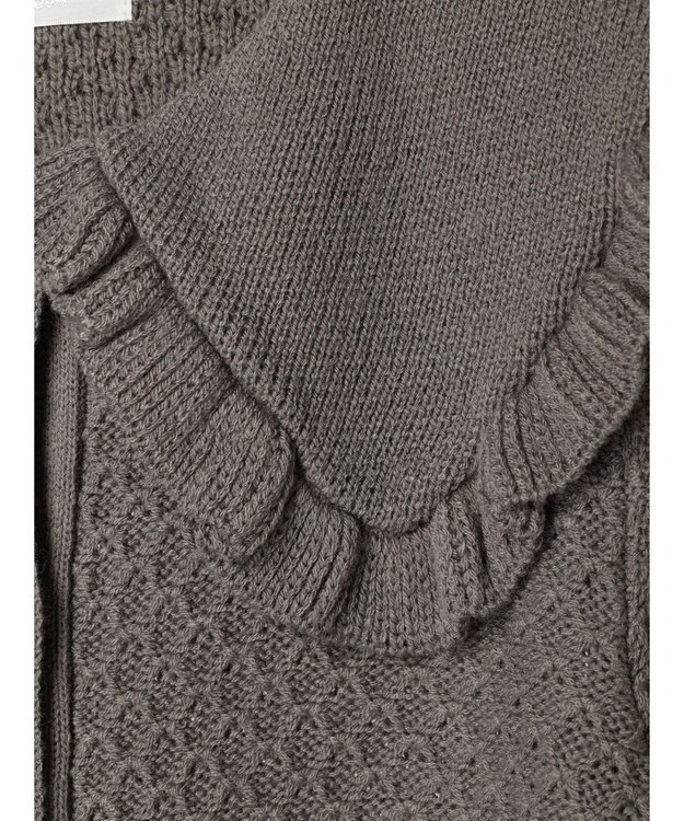 Green Parks ・Ｐｅｔｉｔ　Ｆｌｅｕｒ　ビッグカラーニットカーデ Gray