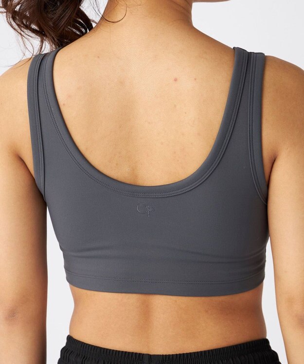 OP／FILA 【Ocean Pacific】バックオープンブラトップ チャコールグレー