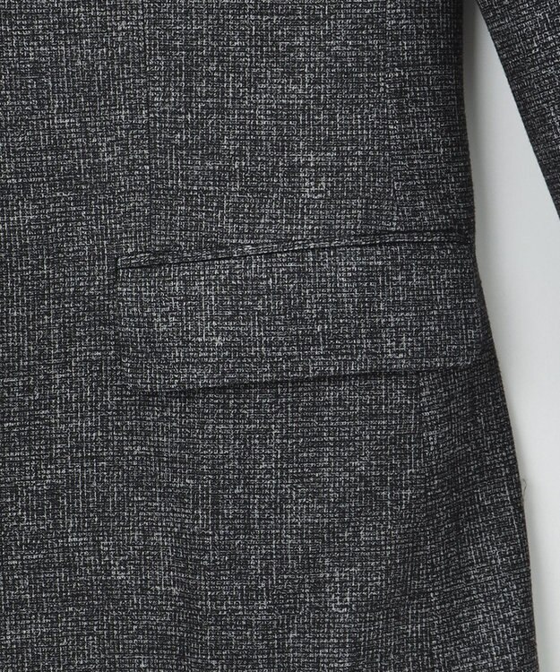 JOSEPH ABBOUD 【キングサイズ・ストレッチ】フランネルジャージ ジャケット ブラック系