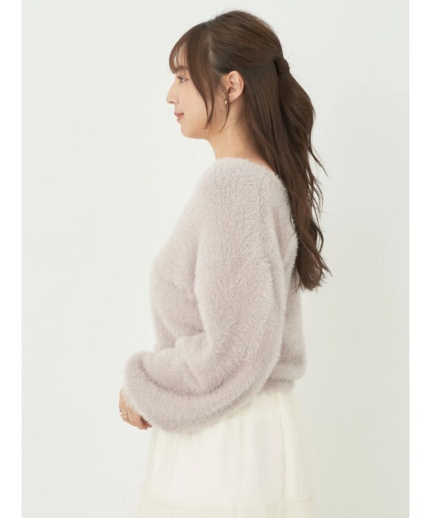 earth music&ecology ファークロスニットプルオーバー Lavender