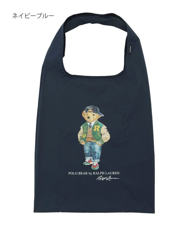 MOONBAT POLO RALPH LAUREN レインバッグ ポロベア／撥水 ネイビーブルー