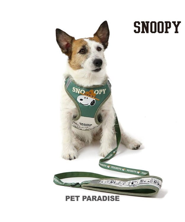 PET PARADISE スヌーピー ハーネス＆リード 《ビーグルスカウト柄》 ＳＳ 小型犬 50周年 ビーグルスカウト