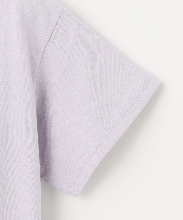 ANY KIDS 水彩風 アニマルプリント Ｔシャツ サックスブルー×ネコ