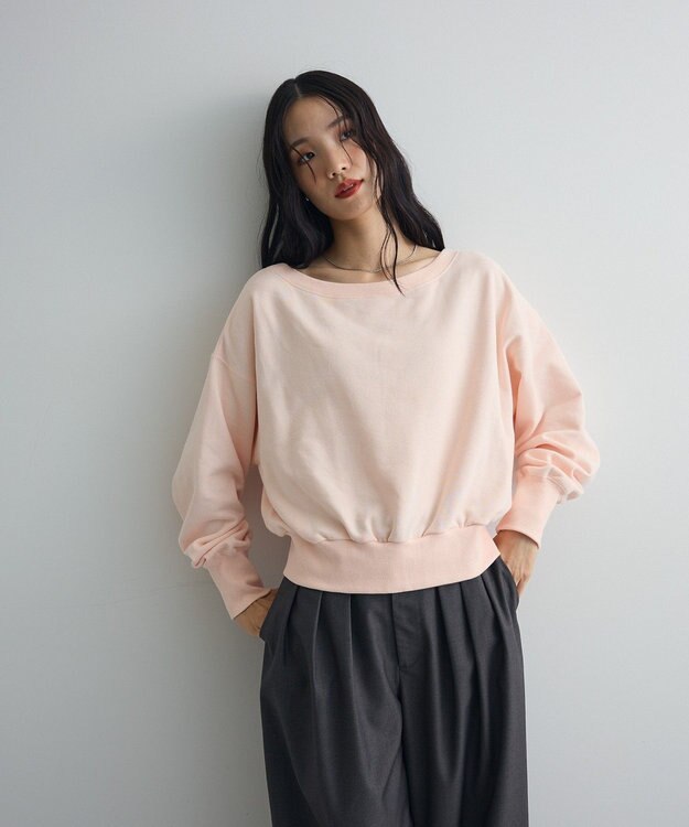 Green Parks オフショルスウェット Pink