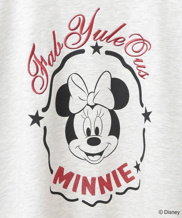 Green Parks ミッキー＆フレンズ／刺繍裏毛プルオーバー Oatmeal