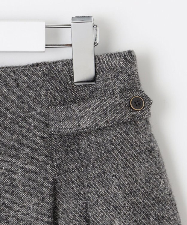 J.PRESS LADIES シルクネップ ツイード スカート ライトグレー系