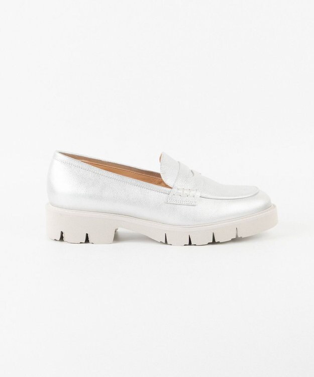 BONTRE 【LucaGrossi/ルカグロッシ】厚底メタリックローファー/H124M-USO シルバー