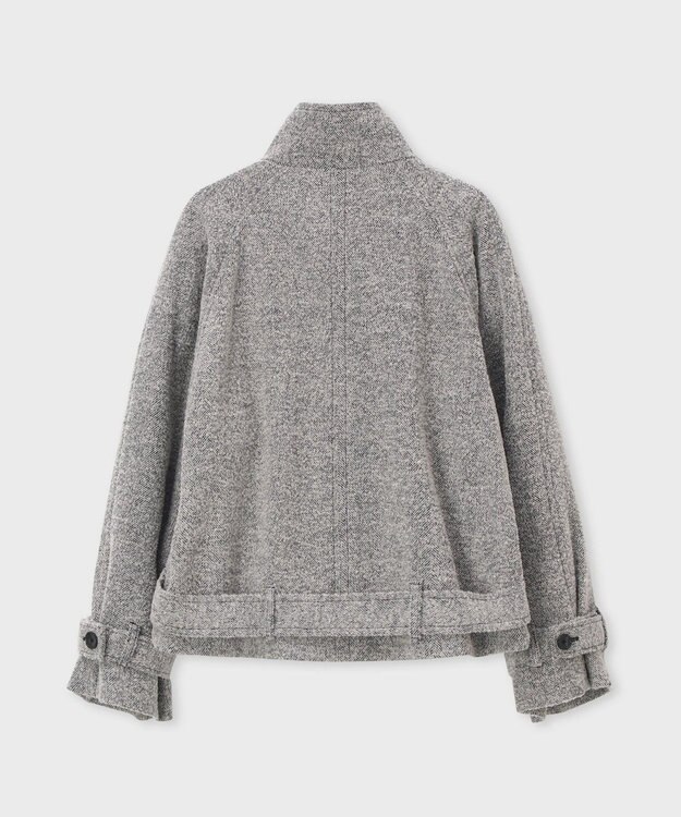 Paul Smith ヘリンボーン ツイード スタンドカラー ブルゾン グレー