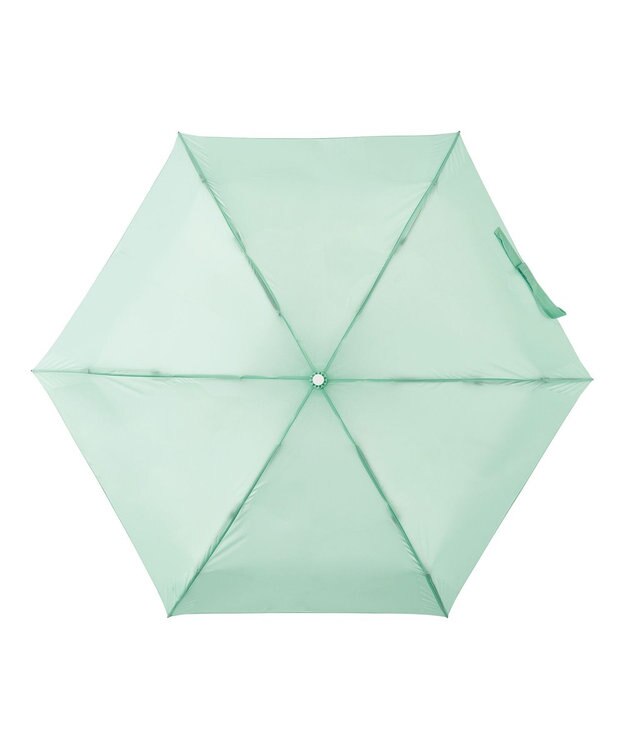 MOONBAT 【3秒でたためる傘/コンパクト】urawaza 小町(ウラワザ コマチ)  折りたたみ傘 無地 50cm ライトグリーン