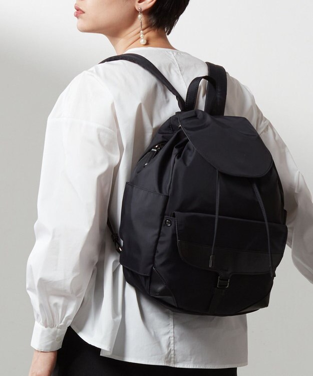 Y'SACCS ミリタリーフラップリュックサック ブラック