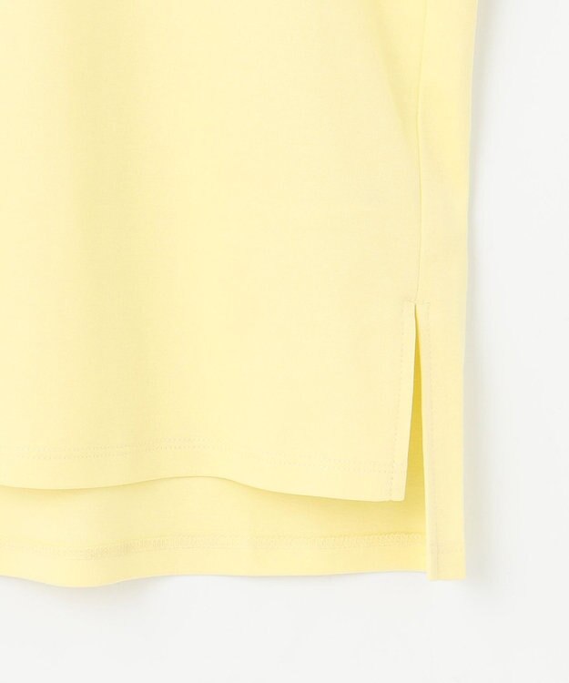 ANY SIS S 【撥水・汗ジミ防止・UVケア・洗える】スーピマスムース 袖タック Tシャツ イエロー