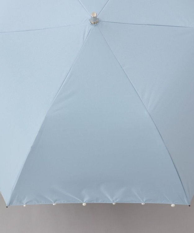 AURORA 【WEB限定】 パール晴雨兼用傘（折りたたみ傘） サックス