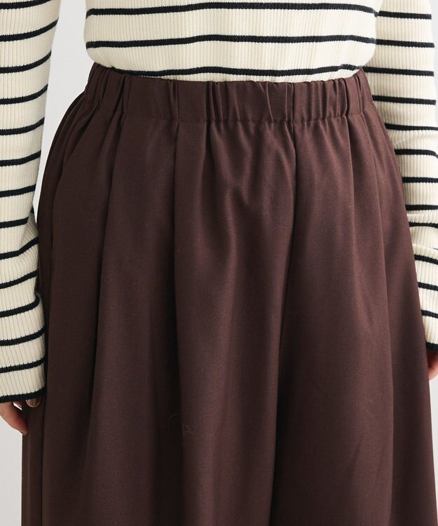 Green Parks ・ＥＬＥＮＣＡＲＥ　ＤＵＥ　ツイルタックコクーンパンツ Brown