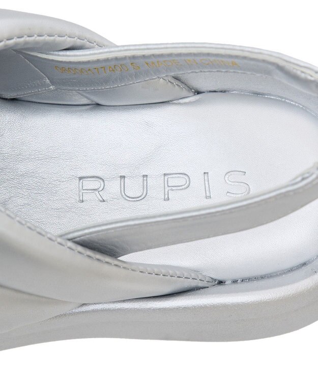 Green Parks ＲＵＰＩＳ．　パフクロスサンダル Silver