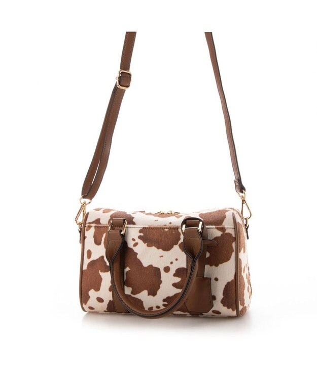 UNBILLION cachecache お財布ミニボストンバッグ カウ