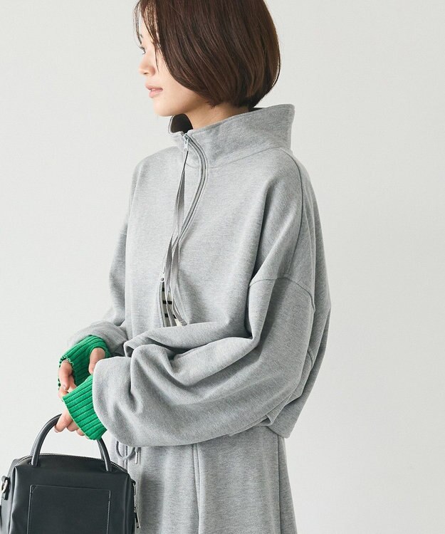 CRAFT STANDARD BOUTIQUE 【WEB限定】裏毛ダブルジップショートスウェット/24AW Navy