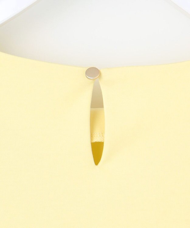 ANY SIS S 【撥水・汗ジミ防止・UVケア・洗える】スーピマスムース 袖タック Tシャツ イエロー