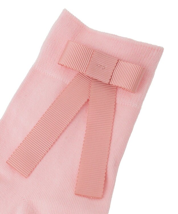 Maison de FLEUR グログランリボンソックス Pink