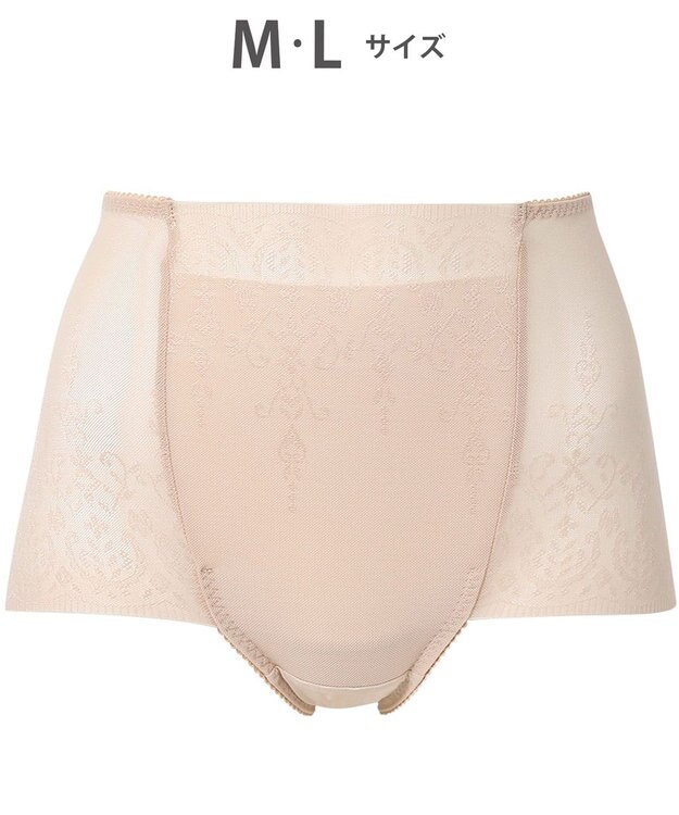 WACOAL ショーツ 補整ショーツ おなかとヒップをサポート ぴったりフィット ムレにくい(本体) はきこみ丈ふかめ レディース PPG110 /ワコール ベージュ