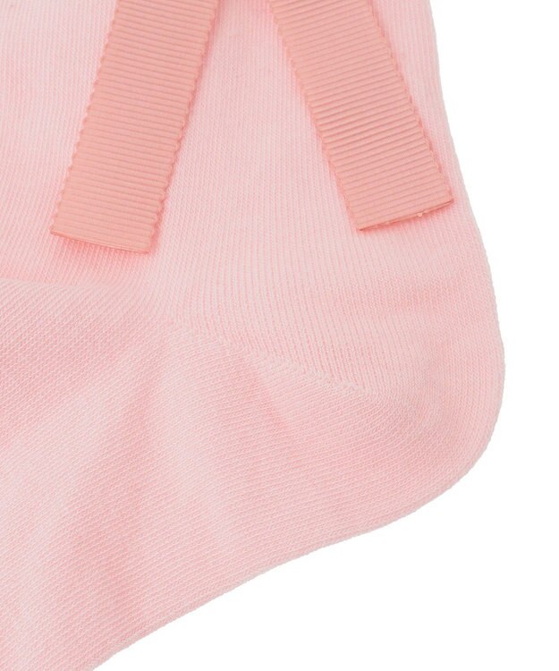 Maison de FLEUR グログランリボンソックス Pink