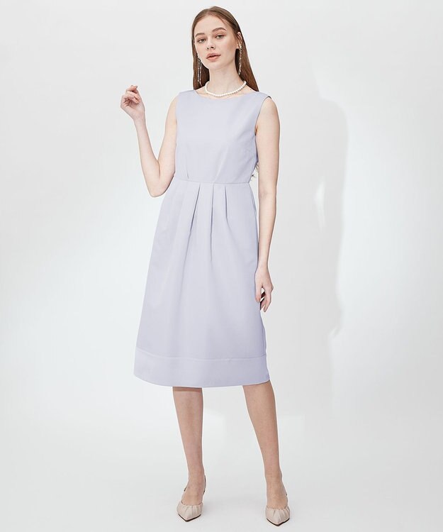 23区 L 【APPLAUDIR】グログランロイヤル ドレス サックスブルー系