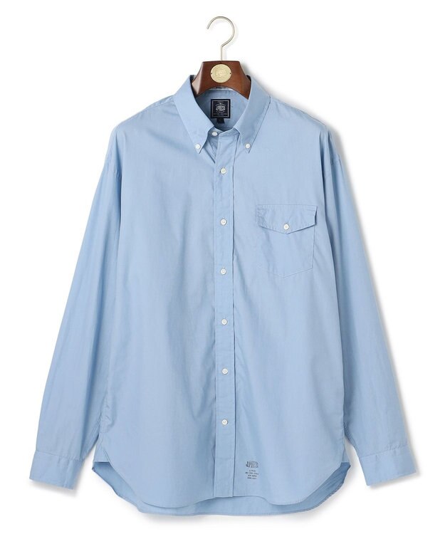 J.PRESS MEN 【J.PRESS ORIGINALS】【UNISEX】Cotton Broad Cloth B.D. Shirt / Baggy-Fit サックスブルー系