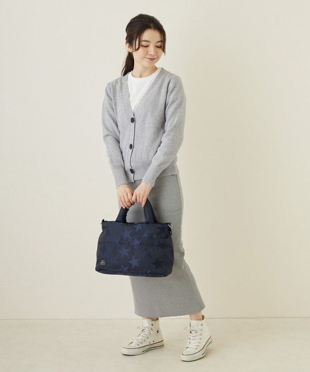 ROOTOTE 1471【温活＆軽量】LT.フェザールー.デリ.パターンーA 01：スターネイビー