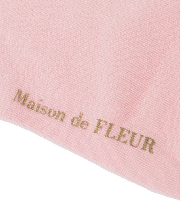 Maison de FLEUR グログランリボンソックス Pink