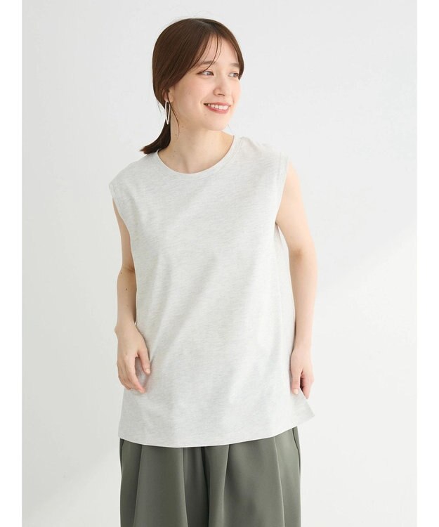 Green Parks 汗染み防止ノースリーブプルオーバー Light Gray Mixture