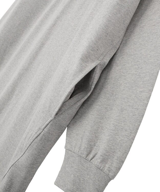 Green Parks ラガーシャツワンピース Gray Mixture