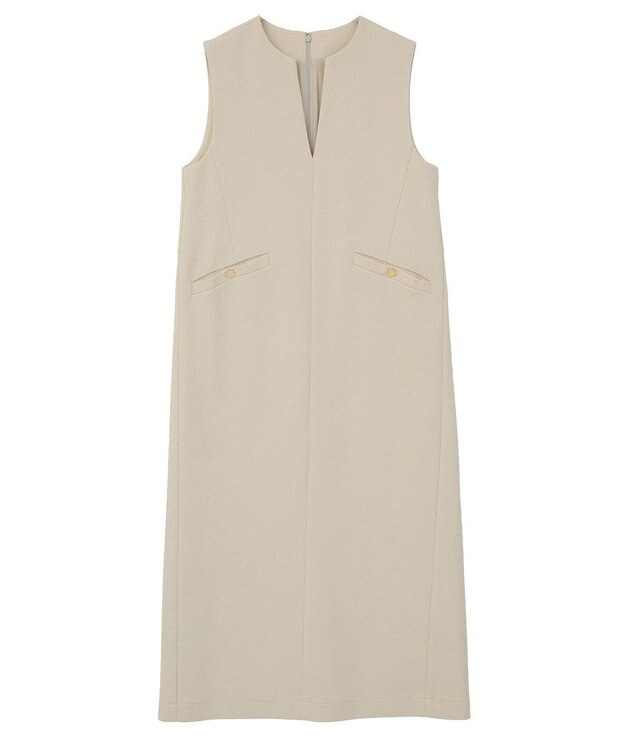 YECCA VECCA キーネックジャンスカ Light Beige