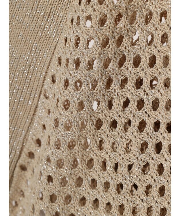 earth music&ecology メッシュボレロ Beige