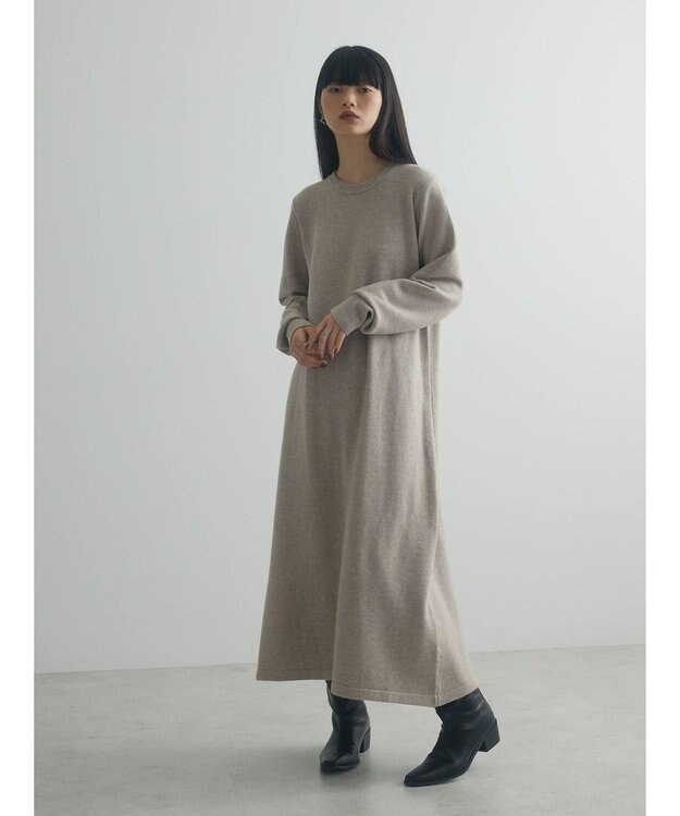 Green Parks armonia. ＳＥＴ２点ニットワンピース Beige