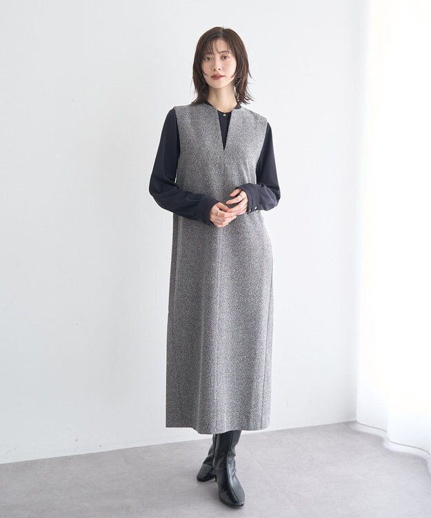 YECCA VECCA キーネックジャンスカ Mix