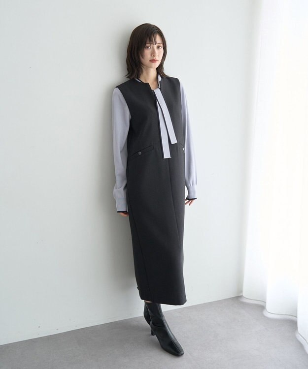 YECCA VECCA キーネックジャンスカ Black