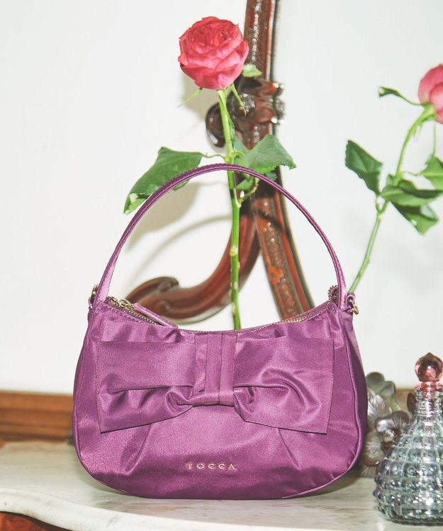 TOCCA 【撥水】ETOI NYLON MINIBAG ミニバッグ パープル系