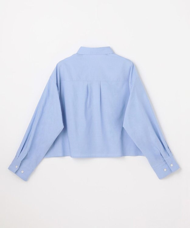 ANY ANYクロップドシャツ ライトブルー