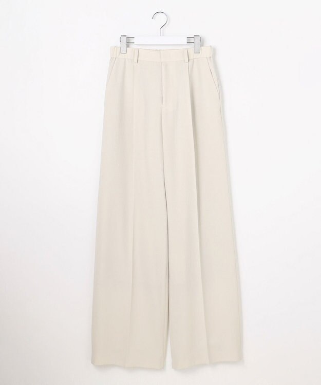 自由区 S 【セットアップ対応】テクスチャードスーツストレートワイド パンツ フラックス