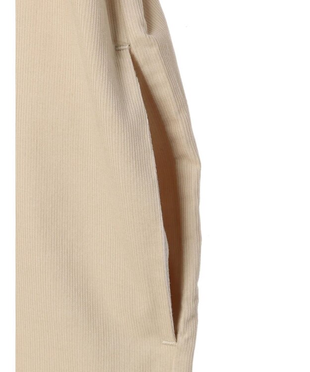 CRAFT STANDARD BOUTIQUE コーデュロイリブ付きワンピース Ivory