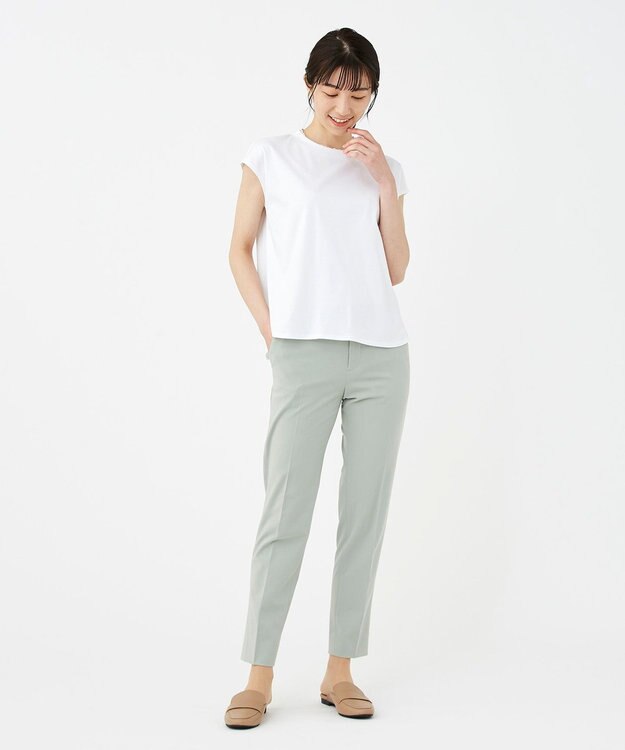 KASHIYAMA 【抗菌消臭】クレンゼ フレンチTeeシャツ ホワイト