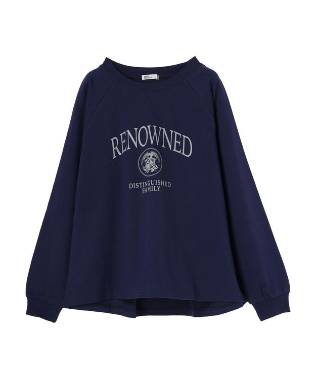 CRAFT STANDARD BOUTIQUE ミニ裏毛ロゴロンTee Navy