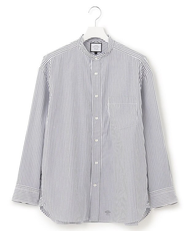 J.PRESS YORK STREET 【UNISEX】タイプライターストライプ シャツ ホワイト系1