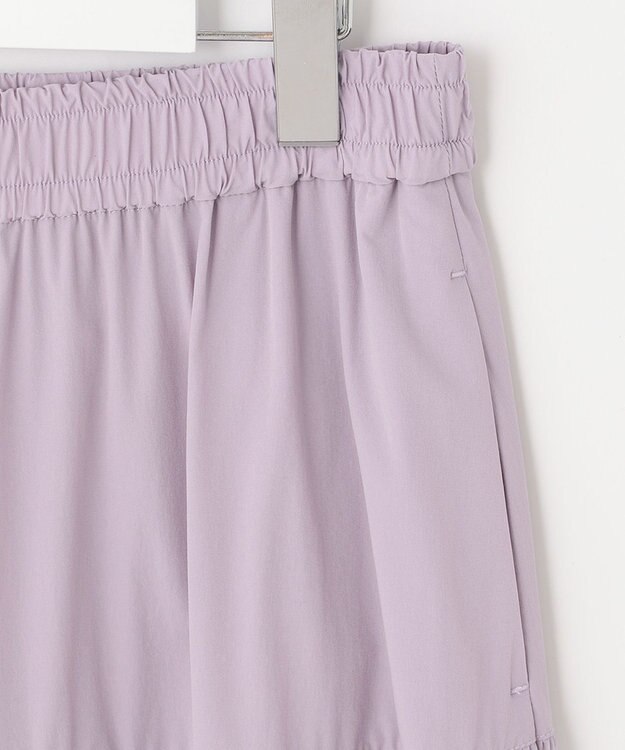 UNFILO 【撥水/UVケア/接触冷感】シャカ楽ストレッチ ティアードスカート ライラック系