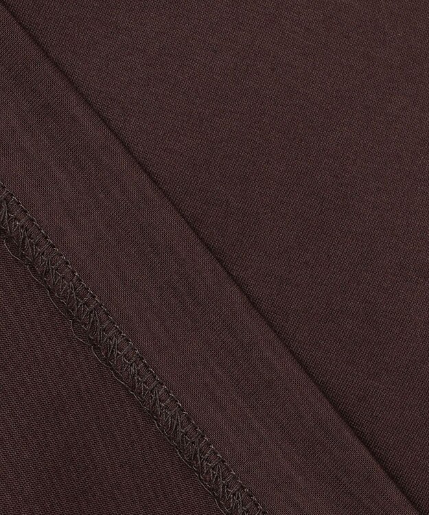 自由区 S 【洗える】コード刺繍 カットソー ブラウン