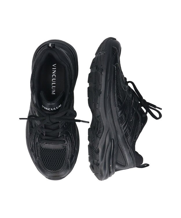 Bridget Birkin 【VINCULUM】レースアップダッドスニーカー ブラック
