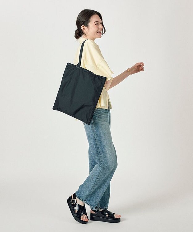 LeSportsac LARGE EMERALD TOTE/リサイクルドブラックJP リサイクルドブラックJP